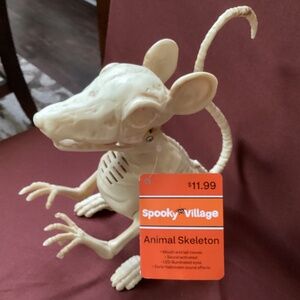 Spooky Village Animal Skeleton New With Tag 7.25” x 7” x 3” (approximate)